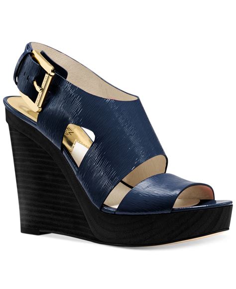 michael michael kors carla platform|Michael Kors platform wedge sandals.